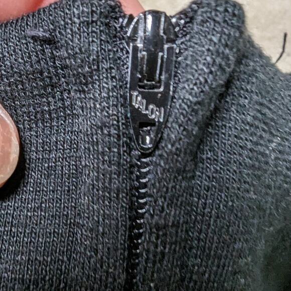 Vtg 1960s Plu Black Knit Pastel Floral Tapestry Long Sleeve Belted Maxi Dress 10 - Picture 4 of 6